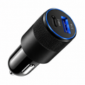 Chargeur voiture USB et USB-C compact