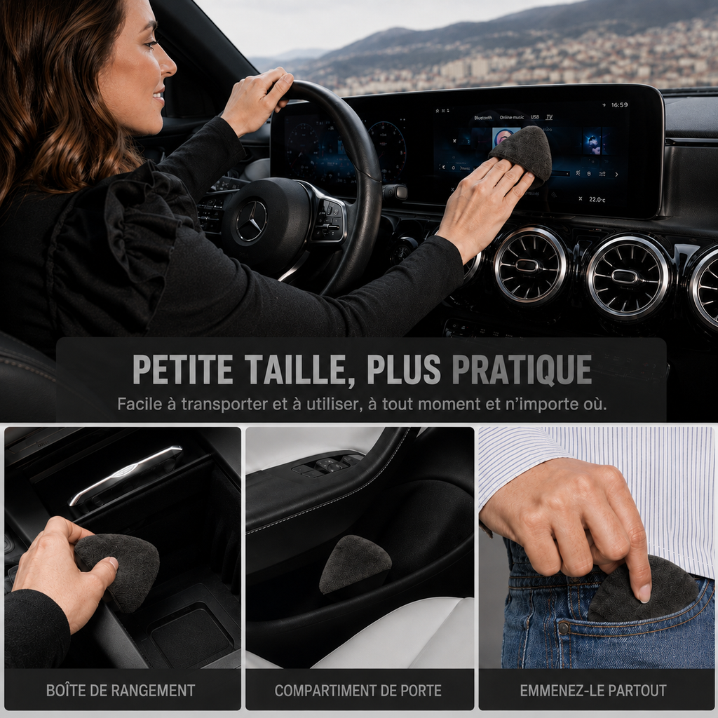 Chiffon microfibre pour écran de voiture