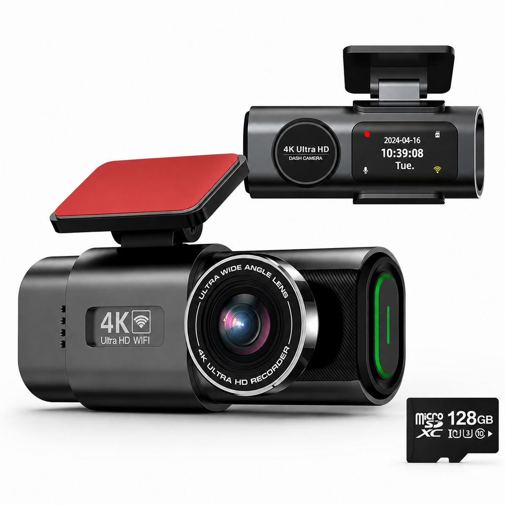 Dashcam 4K avec GPS et Wi-Fi